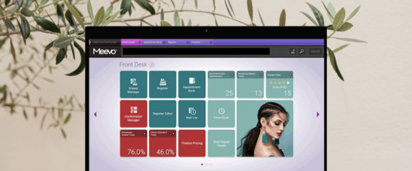 Meevo smart center screen- meevo spa and salon software