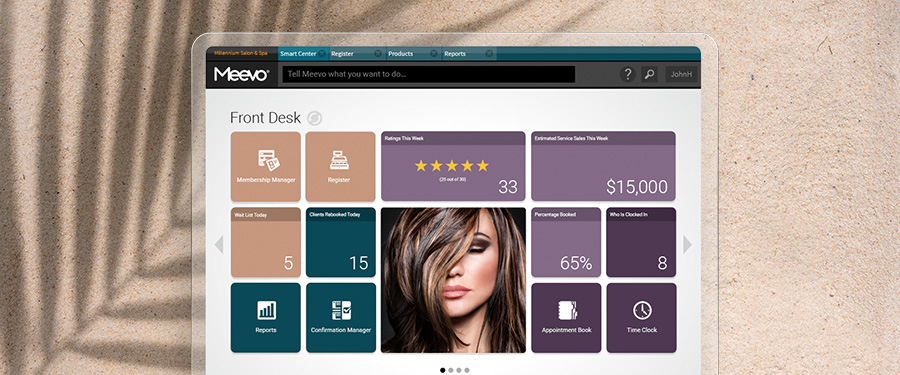 Meevo software for salons, spas, and med spas