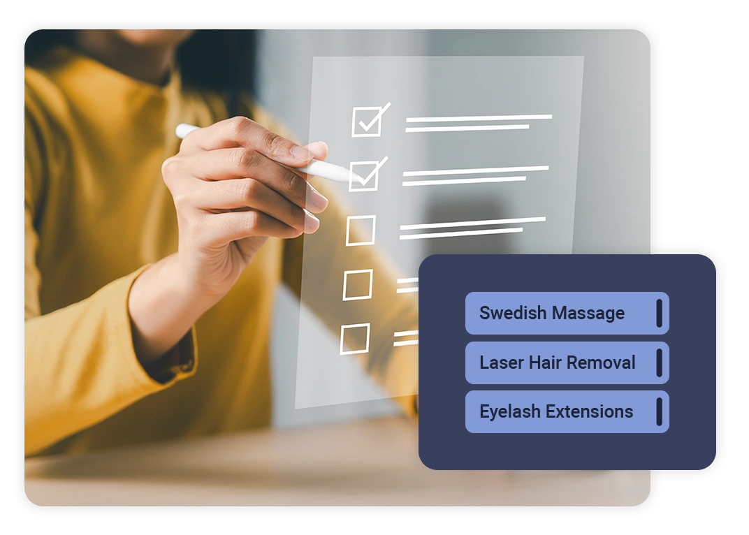 Meevo's Custom Docs and Forms based on services